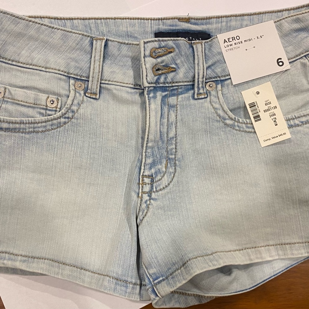 Aeropostale Light Blue Denim Shorts